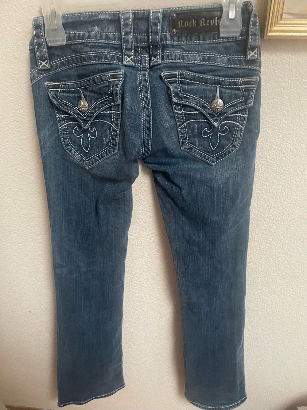Rock Revival Women's Boot Cut Jeans in Dark Blue Wash